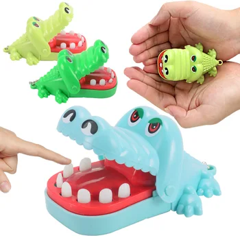 1шт крокодиловая пасть стоматолог укусил палец игра Забавные Приколы Игрушка для детской вечеринки игрушка Брелок Милый стресс игрушка для взрослых Маленький размер