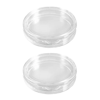 20 шт. Маленькие круглые прозрачные пластиковые капсулы для монет в коробке 20 мм
