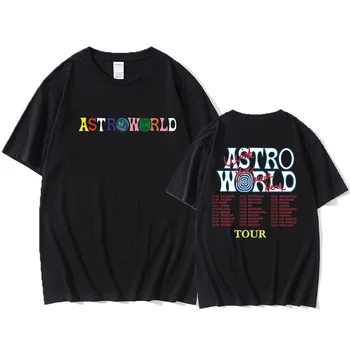 AstroWorld Tour Футболка Оверсайз для мужчин women1: 1 футболки с буквенным принтом в стиле хип-хоп, уличная одежда kanye west, футболка ASTROWORLD