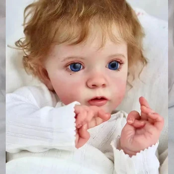 Bebe Reborn 60 см 3D Оттенок Кожи с Видимыми Венами Reborn Baby Малыш Девочка Кукла Реалистичные Новорожденные Куклы Настоящая Кукла Детский Подарок