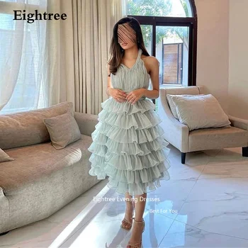Eightree Детские Голубые Платья Для выпускного вечера С Многослойной Тюлевой оборкой Abendkleider Dubai Vestidos De Fiesta Elegantes Para Mujer 2023