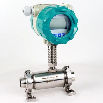 Высокоточный жидкостно-турбинный расходомер DN40 с зажимом для подачи жидкостей, чистой воды 