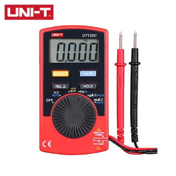 Карманный цифровой мультиметр UNI-T UT120A/B / C с функцией проверки переменного / постоянного тока для относительного измерения