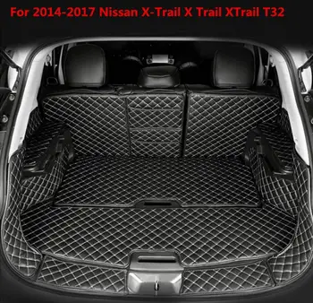 коврик в багажник автомобиля для 2014-2017 Nissan X-Trail T32 Cargo Liner Аксессуары для интерьера Ковер для укладки автомобиля Коврик в багажник для ног