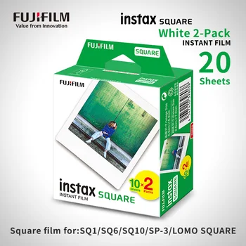 Оригинальная бумага для моментальной печати Fujifilm Instax Square Film 20 листов для Fuji SQ1/6/10/20 Камеры SP3/принтер SQ Link Instax