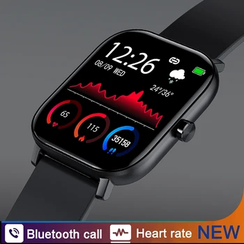 Смарт-часы с функцией Bluetooth для мужчин, смарт-часы для женщин, спортивный фитнес-трекер, монитор артериального давления для IOS, Android-часы