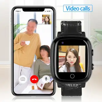 Телефонные часы 4G, видеозвонок, перезаряжаемый мониторинг состояния здоровья, электронные часы для телефона пожилых людей