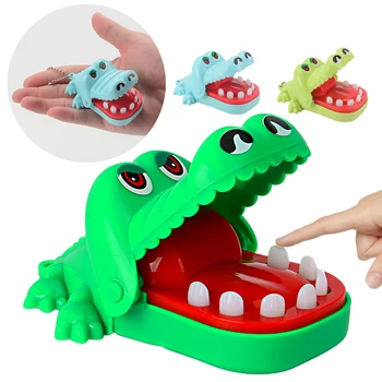 1шт крокодиловая пасть стоматолог укусил палец игра Забавные Приколы Игрушка для детской вечеринки игрушка Брелок Милый стресс игрушка для взрослых Маленький размер 1