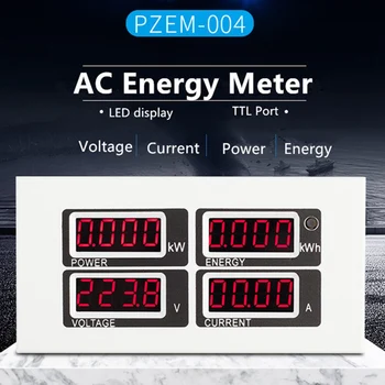 PZEM-004 Однофазный счетчик электроэнергии, Красный светодиодный дисплей, Электрические приборы, Вольт-ампер, Ватт, кВтч, индикатор TTL Modbus 1