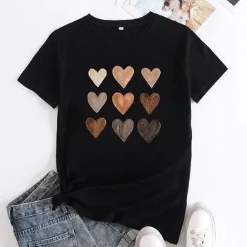 2023 Женская футболка большого размера Y2K, Милая футболка с надписью Love, Креативная Модная Белая футболка, женская летняя футболка с коротким рукавом 2