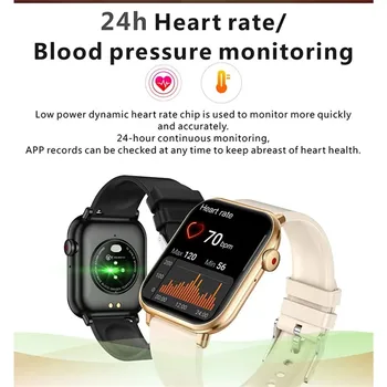 QX9 смарт-часы BT Call 1,96-дюймовый большой экран с контролем содержания кислорода в крови, сердечного ритма, состояния здоровья, SOS AI Воспроизведение голоса и музыки, умные часы 2