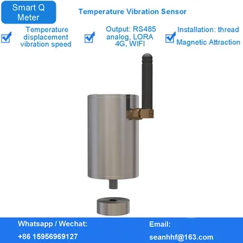 Трехосный датчик вибрации, одноосный датчик температуры RS485/LoRa, высокоточный мониторинг частоты двигателя 2