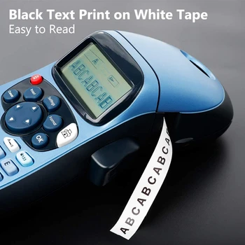 5шт Совместимая Замена Ленты для Этикеток для Letratag Black on White Производитель Самоклеящейся Бумажной Ленты Для Этикеток 4