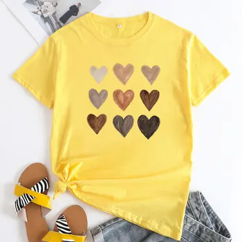 2023 Женская футболка большого размера Y2K, Милая футболка с надписью Love, Креативная Модная Белая футболка, женская летняя футболка с коротким рукавом 5